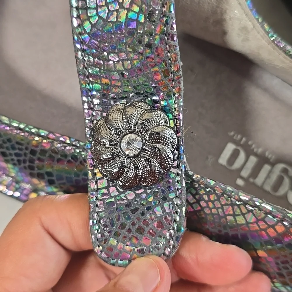 Alegria Paloma Iridescent Mary Jane Shoes